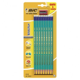 LAPIZ EVOLUTION 8 PIEZAS MAS 1 SACAPUNTAS GRATIS - Envío Gratuito