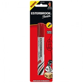 MARCADOR ESTERBROOK ROJO BLISTER C/1 PIEZA BEROL - Envío Gratuito