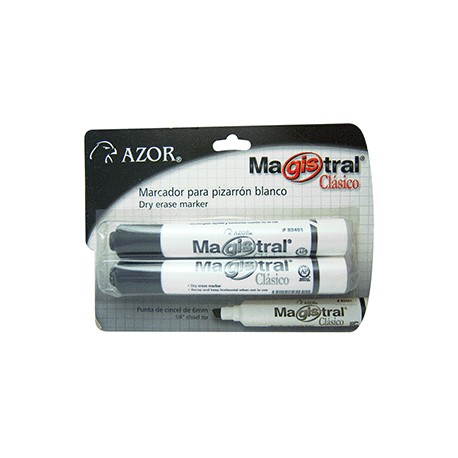 MARCADOR MAGISTRAL AZOR NEGRO 2 PIEZAS - Envío Gratuito