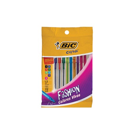 BOLIGRAFO BIC SHIMMERS COLORES SURTIDOS 6 MAS 4 - Envío Gratuito