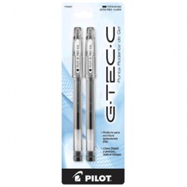 PLUMA ROLLERBALL G-TEC NEGRO 2 PIEZAS - Envío Gratuito