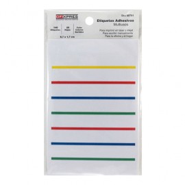 ETIQUETAS ADHESIVAS RECTANGULARES 1.7CMX 8.7CM - Envío Gratuito