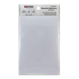 ETIQUETAS ADHESIVAS RECTANGULARES BLANCAS 1.7X8.7 - Envío Gratuito