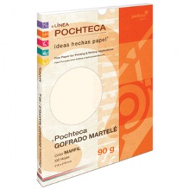 PAPEL GOFRADO MARTELE MARFIL 90 GR CON 100 - Envío Gratuito