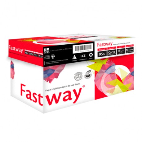 PAPEL PARA COPIADORA CAJA CON 5000 CARTA FASTWAY - Envío Gratuito