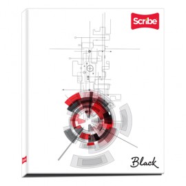 CARPETA SCRIBE BLACK RAYA CON 100 HOJAS - Envío Gratuito