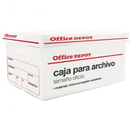 CAJA PARA ARCHIVO OFFICE DEPOT PLASTICO TAM.OFICIO - Envío Gratuito