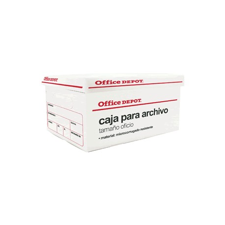 CAJA PARA ARCHIVO OFFICE DEPOT PLASTICO TAM.OFICIO - Envío Gratuito