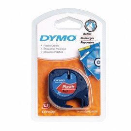 CINTA DYMO P/ROTULADOR LETRATAG NEGRO/BLANCO - Envío Gratuito