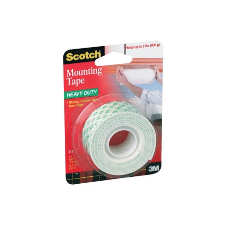 CINTA DE MONTAJE SCOTCH USO PESADO 25MM X 1.2M - Envío Gratuito