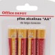 PILA ALCALINA AA OFFICE DEPOT PAQUETE CON 4 - Envío Gratuito