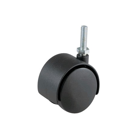 RUEDA SHEPHERD PARA SILLA NEGRO ESPIGA 50 MM - Envío Gratuito