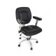 SILLA TIPO PIEL RED TOP SECRETARIAL NEGRA - Envío Gratuito