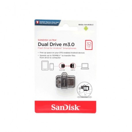 MEMORIA USB SANDISK ULTRA DUAL 32 GB - Envío Gratuito