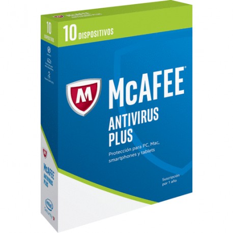 ANTIVIRUS MCAFEE PLUS 10 - Envío Gratuito