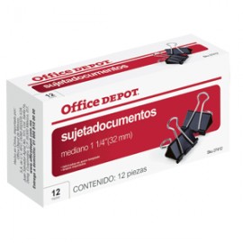 SUJETADOCUMENTOS 1 1/4 (32MM) 12 PK OFFICE DEPOT - Envío Gratuito