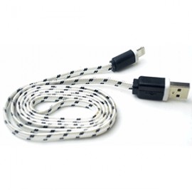 CABLE USB A LIGHTNING SPECTRA (1 MT, FLAT TEJIDO) - Envío Gratuito