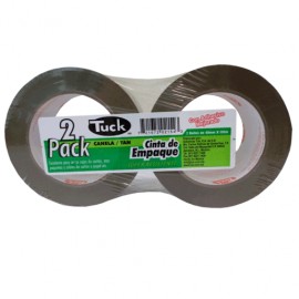 CINTA P/EMPAQUE CANELA TUK 48MM X 150M PAQ/2 - Envío Gratuito