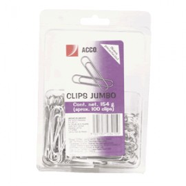 CLIP ACCO JUMBO BLISTER CON 100 PIEZAS - Envío Gratuito