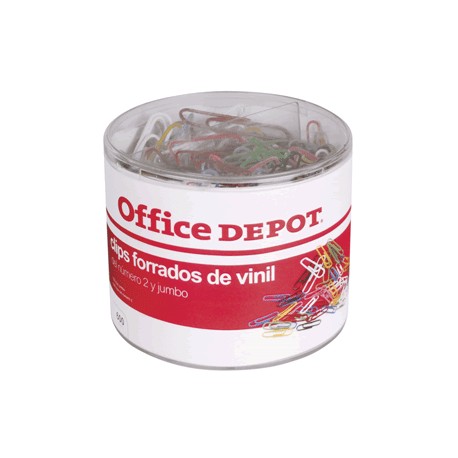 CLIPS DE COLORES OFFICE DEPOT JUMBO Y ESTANDAR - Envío Gratuito