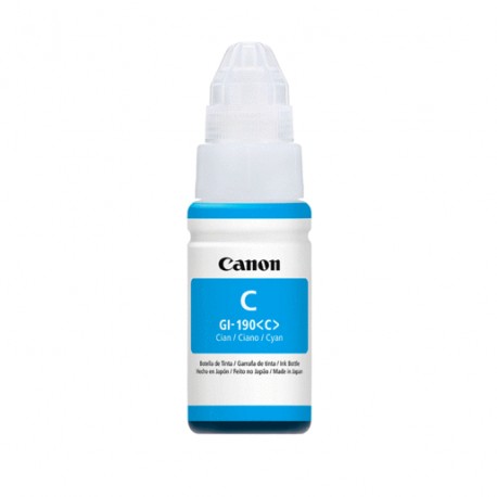 BOTELLA DE TINTA CANON GI-190 CYAN - Envío Gratuito