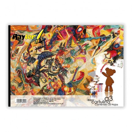 BLOCK A3 CARTULINA 25 HOJAS - Envío Gratuito