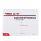 CUADERNO ITALIANA ENGRAPADO RAYA OFFICEDEPOT 100 H - Envío Gratuito