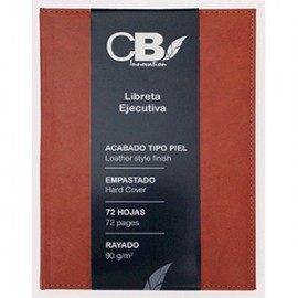 LIBRETA EJECUTIVA 72 HOJAS RAYA CHOCOLATE - Envío Gratuito