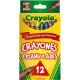 CRAYONES TRIANGULARES CRAYOLA COLORES SURTIDOS C12 - Envío Gratuito