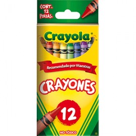 CRAYON ESTANDAR CRAYOLA COLORES SURTIDOS CAJA C/12 - Envío Gratuito