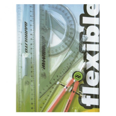 JUEGO DE GEOMETRIA BARRILITO FLEXIBLE - Envío Gratuito