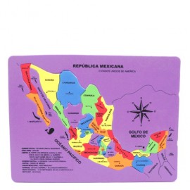 MAPA DE LA REPUBLICA MEXICANA TAMANO CARTA - Envío Gratuito