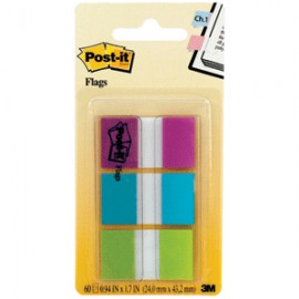 BANDERITAS POST-IT COLORES FRIOS PAQUETE CON 60 - Envío Gratuito