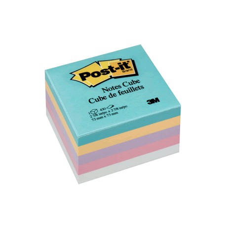 POST-IT CUBO 3 X 3 PASTEL 430 HOJAS PIEZA - Envío Gratuito