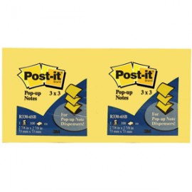 POST-IT R330 3X3 POP-UP AMARILLO 6 PAQUETES - Envío Gratuito