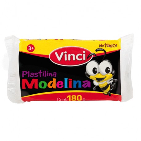 PLASTILINA NEGRA BARRA CON 180 GRMS. VINCI - Envío Gratuito