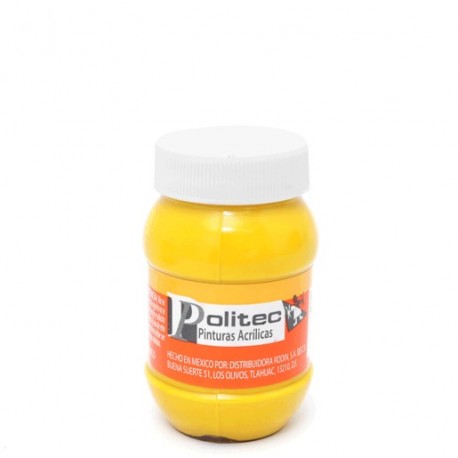 PINTURA ACRILICA POLITEC AMRILLO MEDIO No318 100ML - Envío Gratuito