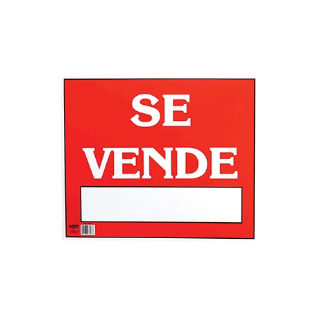 LETRERO CON LEYENDA SE VENDE 34 X 50 CM SABLON - Envío Gratuito