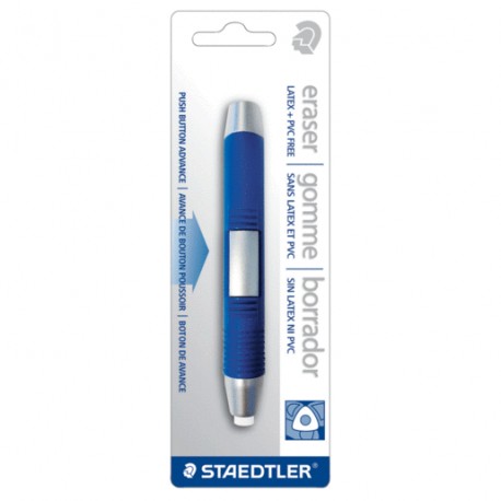 PORTAGOMA STAEDTLER TRIANGULAR RECARGABLE - Envío Gratuito