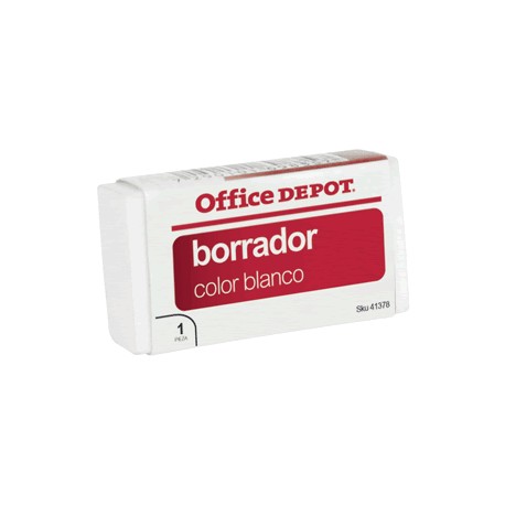 GOMA BLANCA CON FAJILLA OFFICE DEPOT 3 PIEZAS - Envío Gratuito