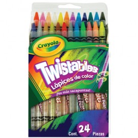 CAJA DE COLORES CRAYOLA TWISTABLE 24 PIEZAS - Envío Gratuito