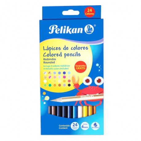 CAJA DE COLORES REDON PELIKAN CON 24 PIEZAS - Envío Gratuito